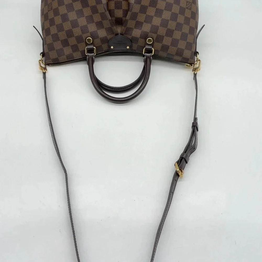 Auth Louis Vuitton Damier Ebene Siena PM 2Way Bag W/Box/Dust Bag